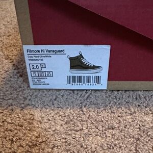 Vans Kids Filmore Hi Sneakers in Olive and White